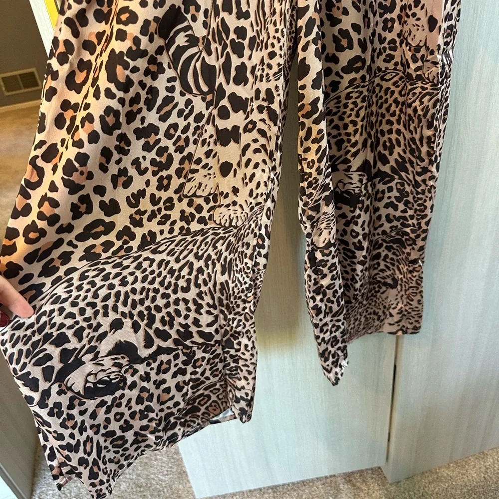 Aqua x Mary Kantrazou Leopard Print Jumpsuit - Picture 3 of 6